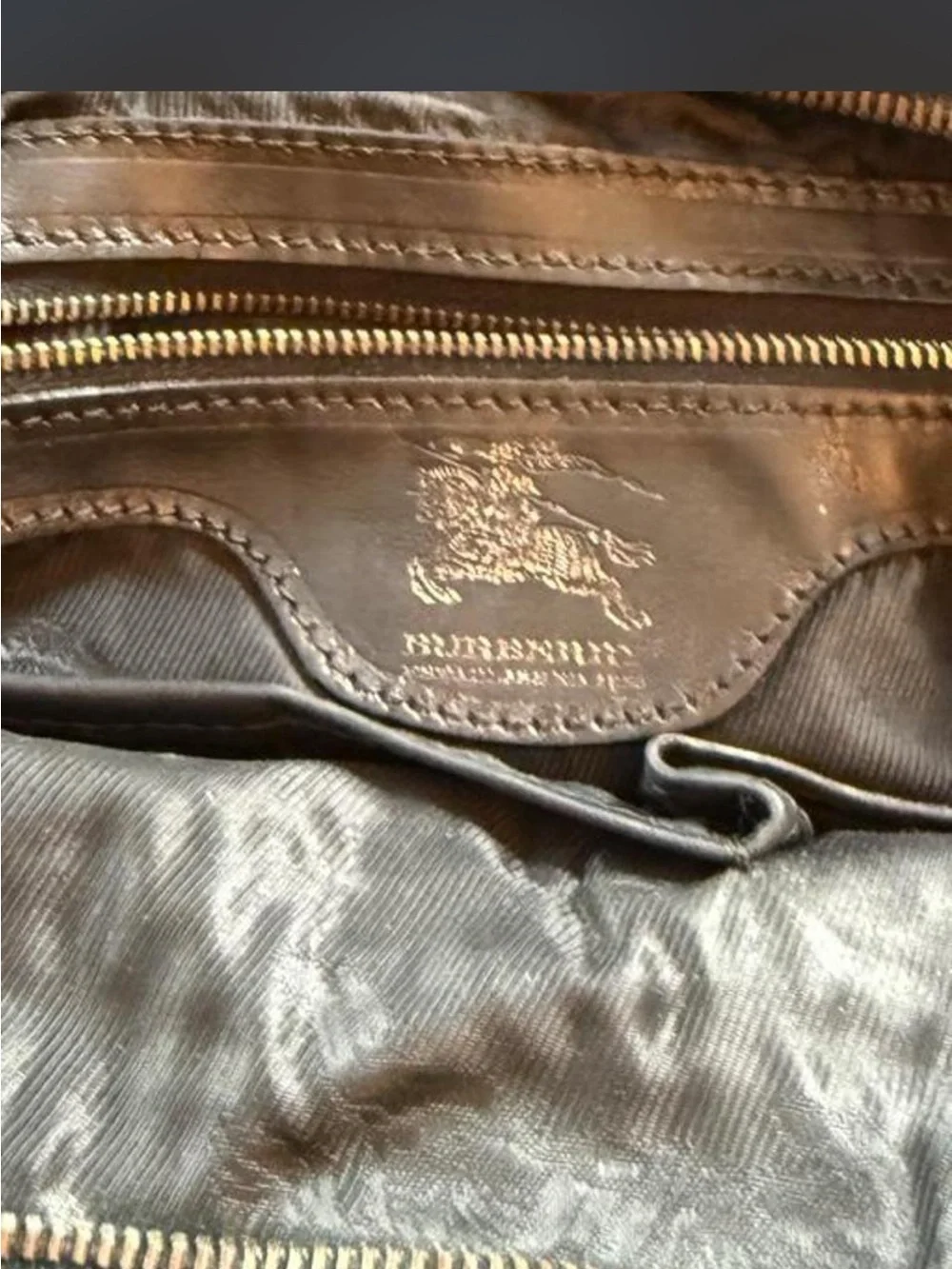 RARE Burberry Black Pyramid-Stud Hobo Shoulder Bag